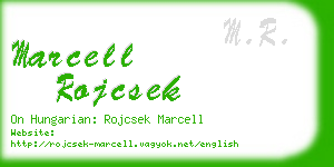 marcell rojcsek business card